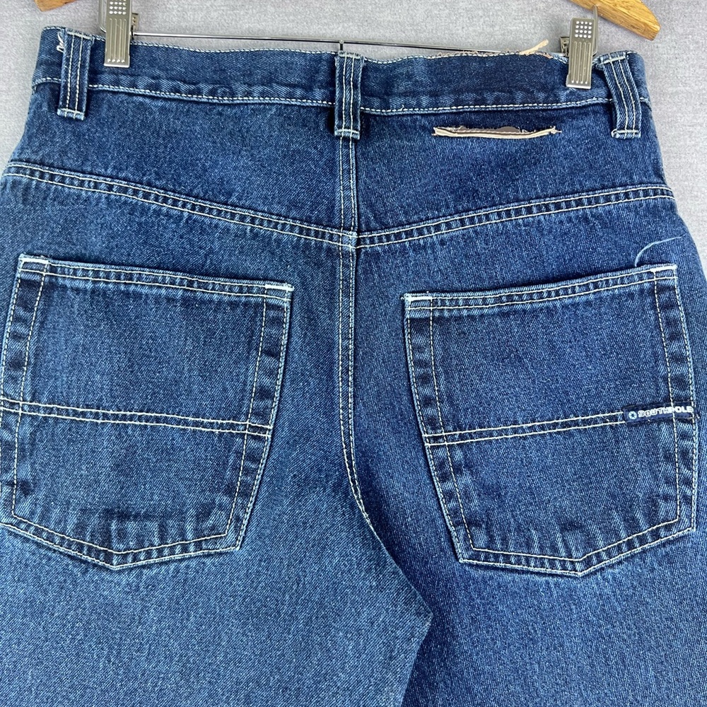 South Pole Jean Shorts Blue Denim Skater Mens Baggy Y2K Hip Hop 34(32x12)